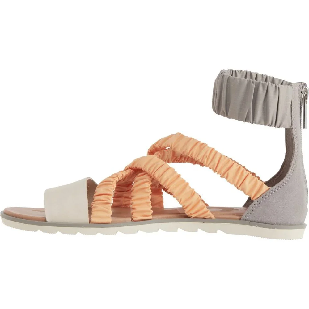 NIB Sorel Women's Sandals in Gray and Peach Sz 11